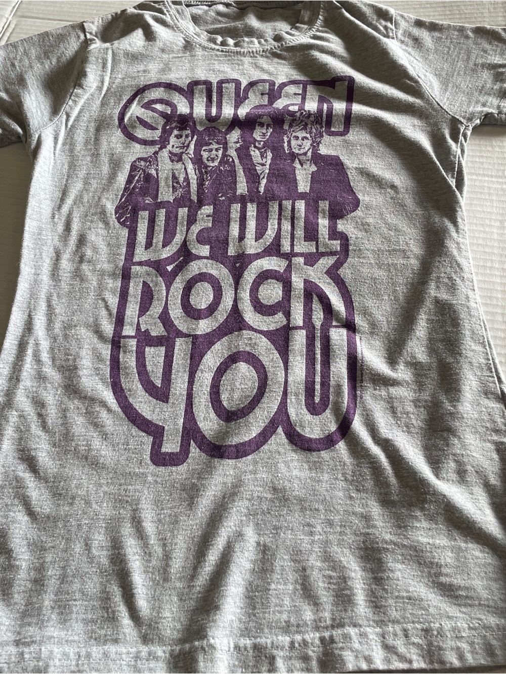 Queen 'We Will Rock You' Purple Graphic Women’s T‑Shirt
